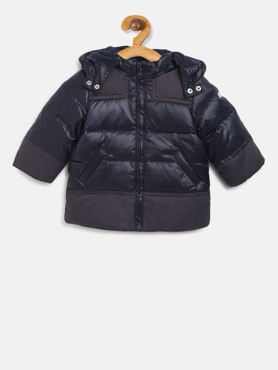

Chicco Boys Navy Blue Printed Puffer Jacket