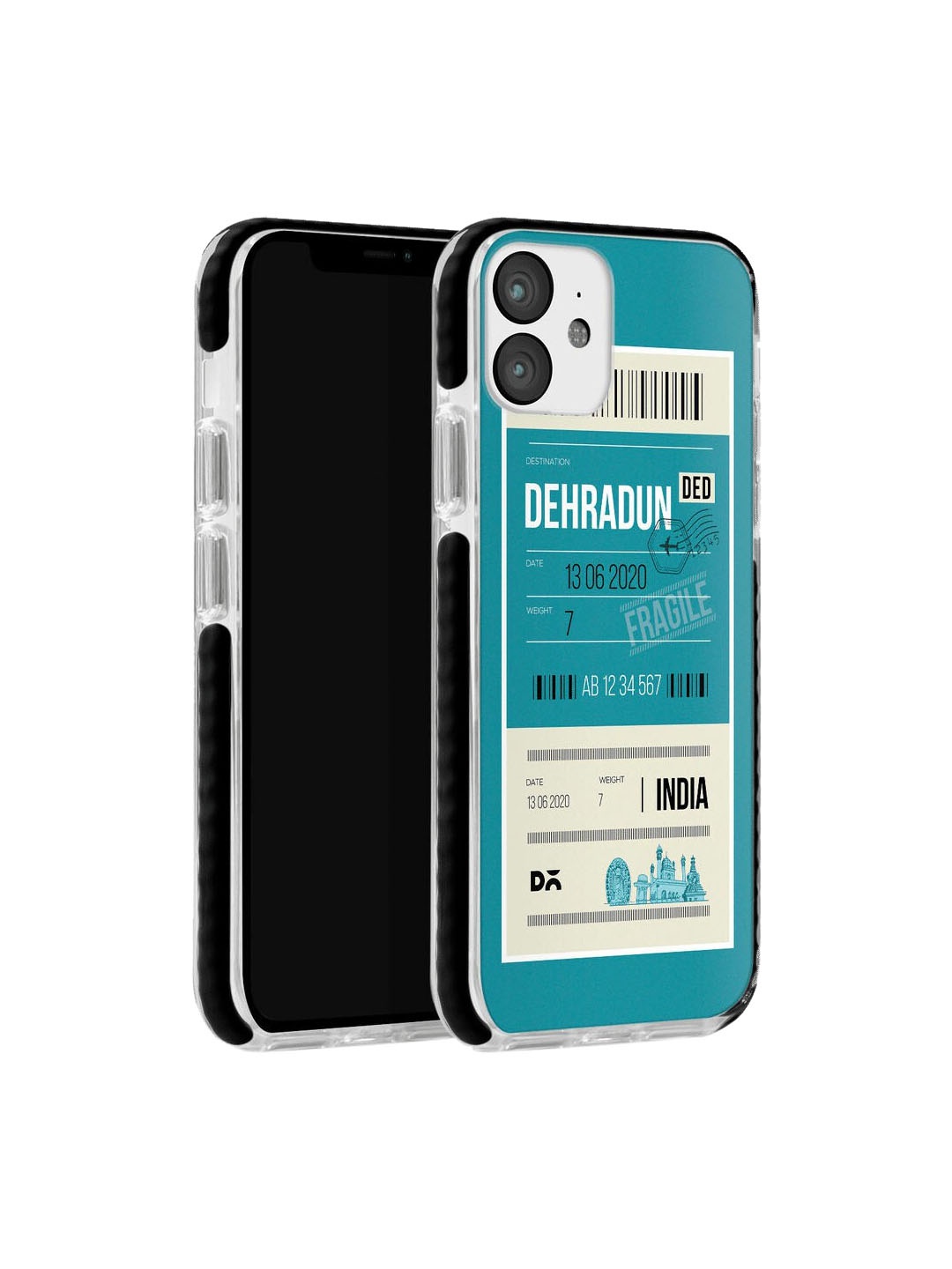 

DailyObjects Men Blue & Beige Dehradun City Tag iPhone 11 Stride Back Cover