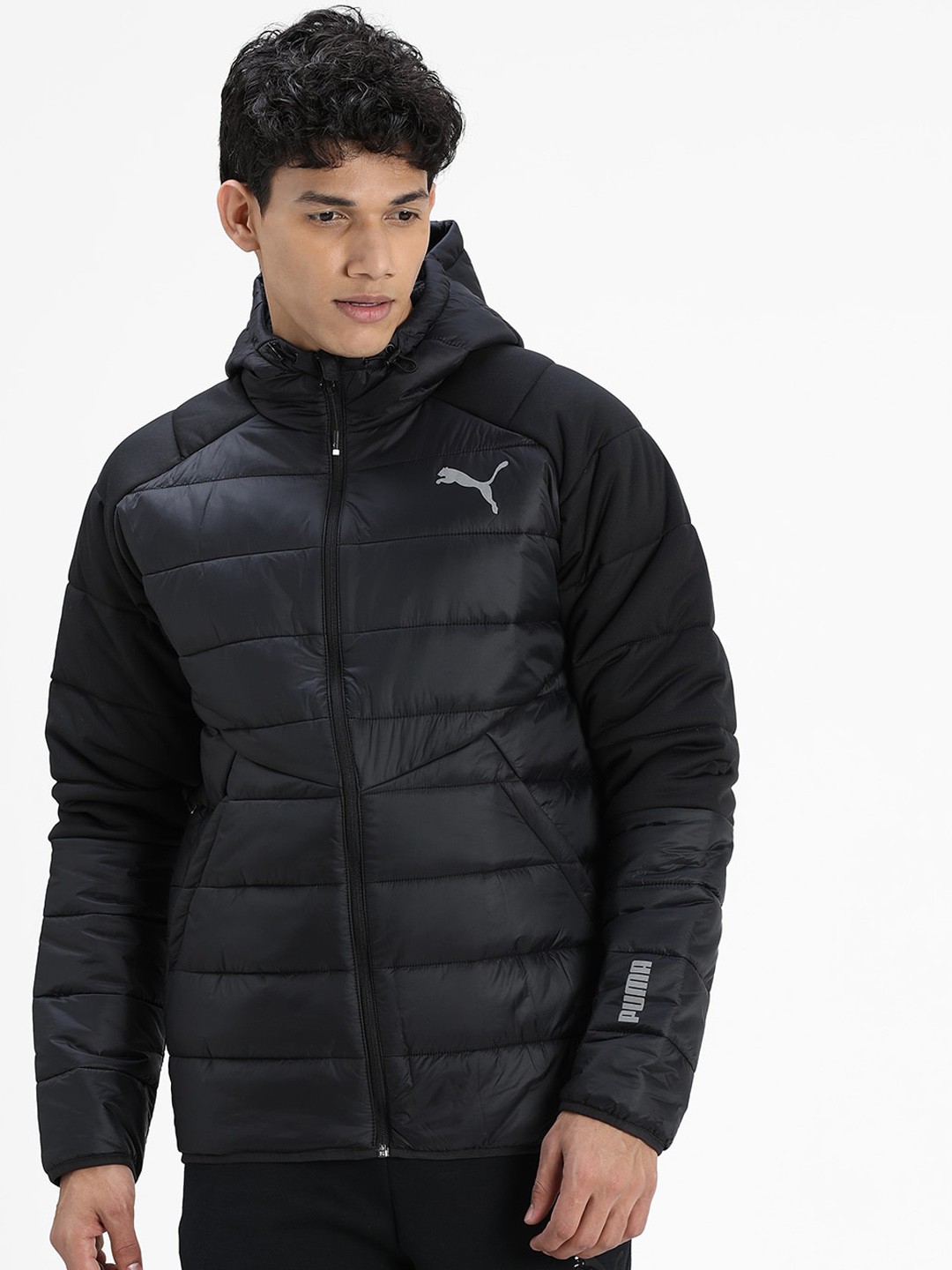

Puma Men Black Solid Puffer Jacket