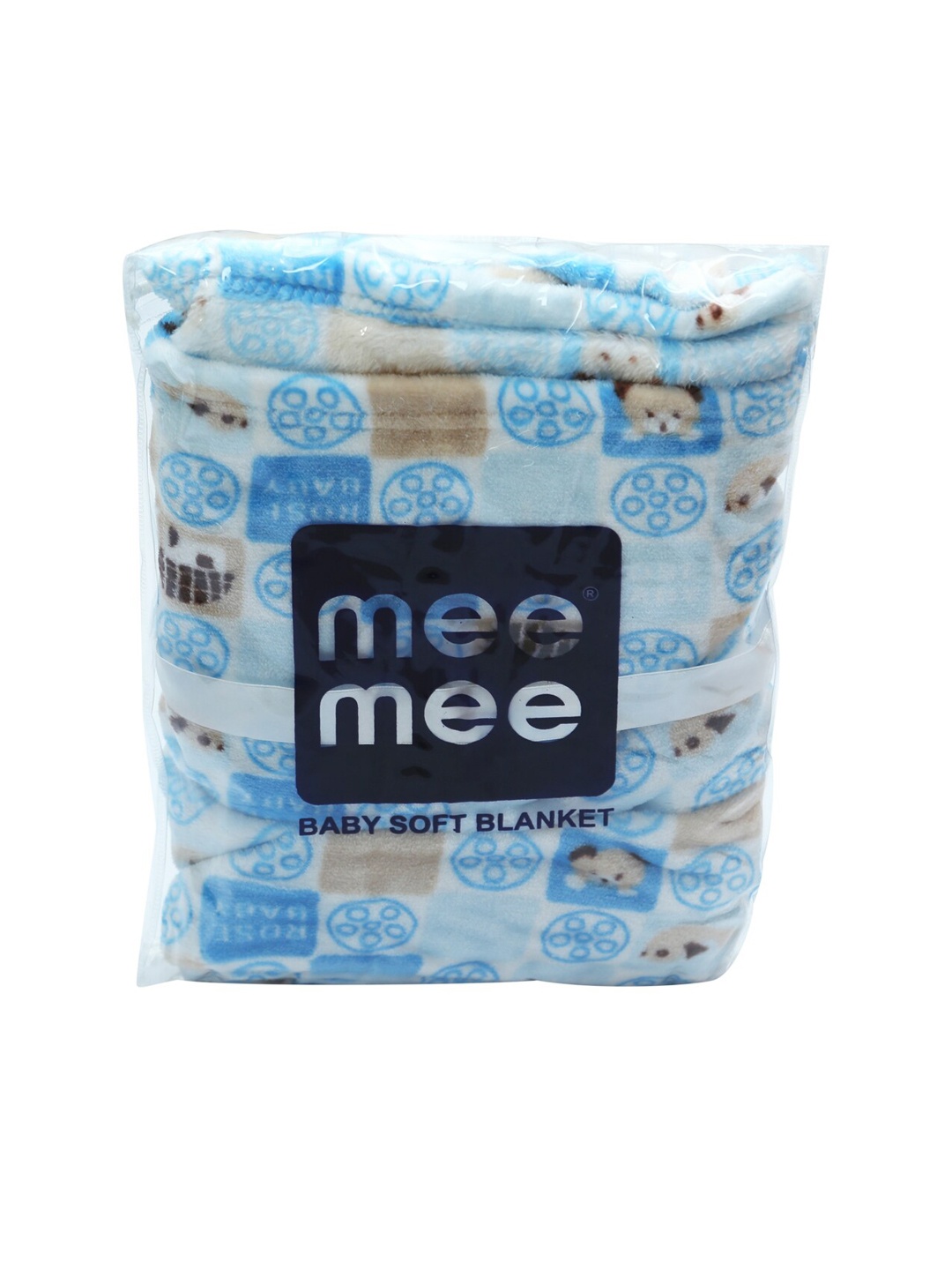 

MeeMee Blue Abstract Mild Winter 400 GSM Single Bed Blanket