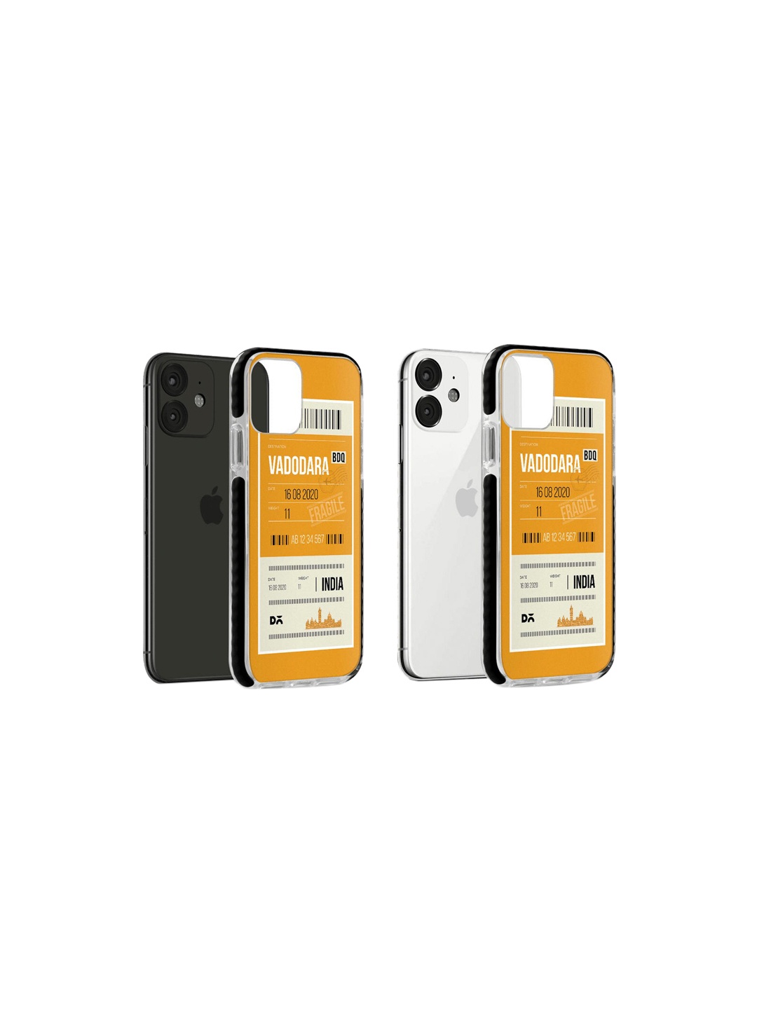 

DailyObjects Yellow & White Vadodara City Tag Stride Printed iPhone 11 Case Cover