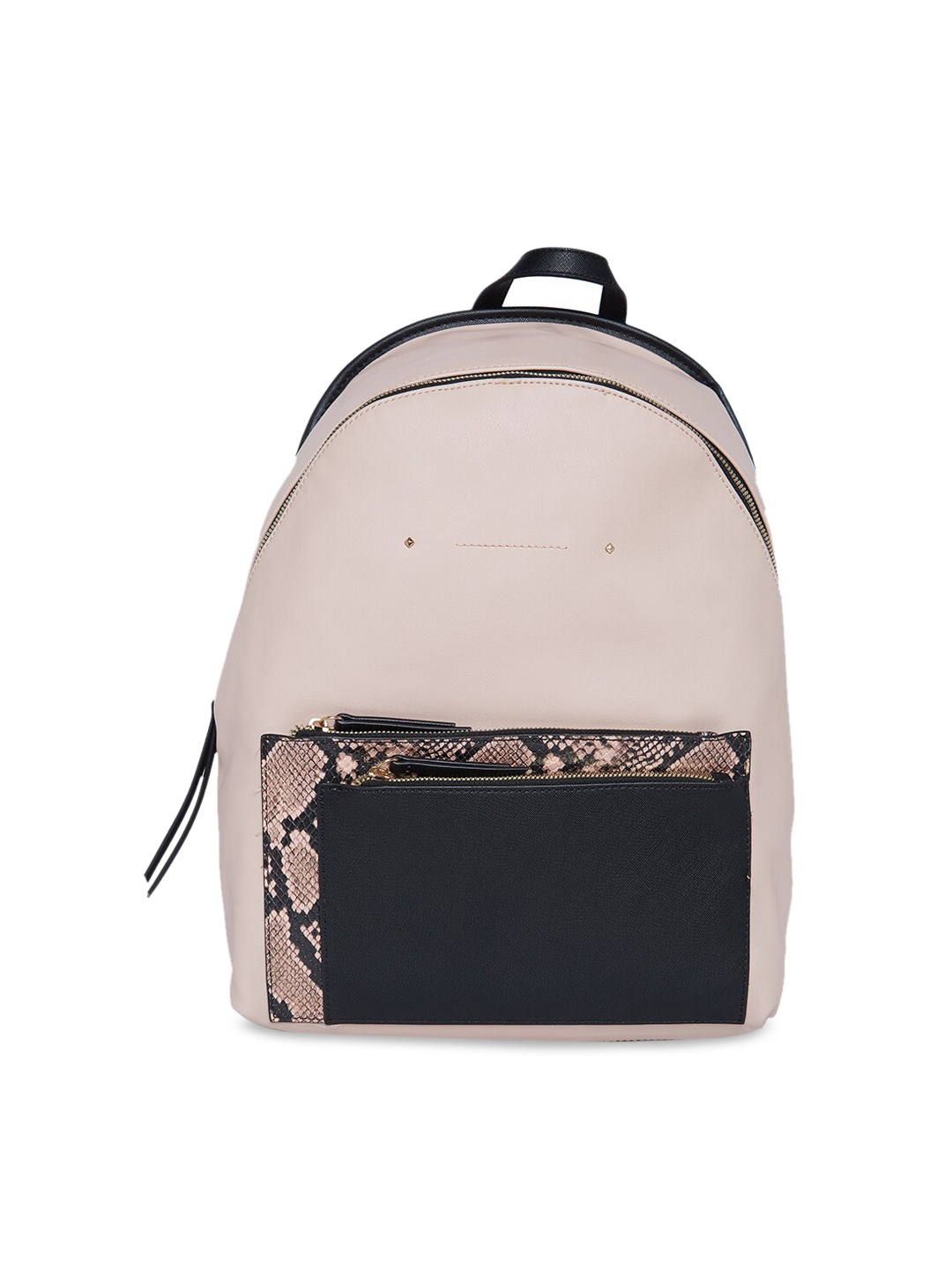 

Call It Spring Women Pink & Black Colourblocked Backpack