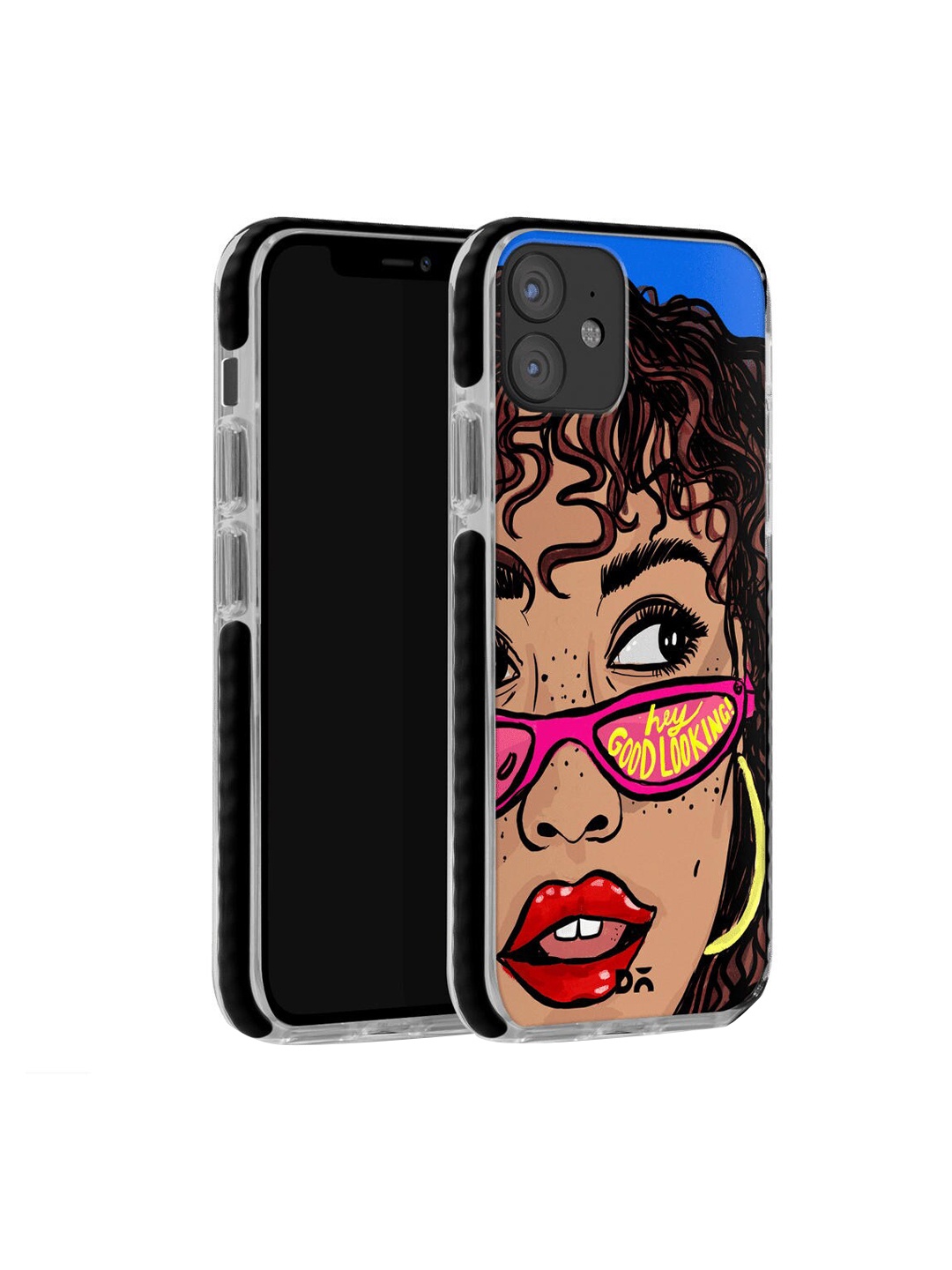 

DailyObjects Men Beige & Red Hey Good Looking iPhone 12 Pro Mini Stride Back Cover