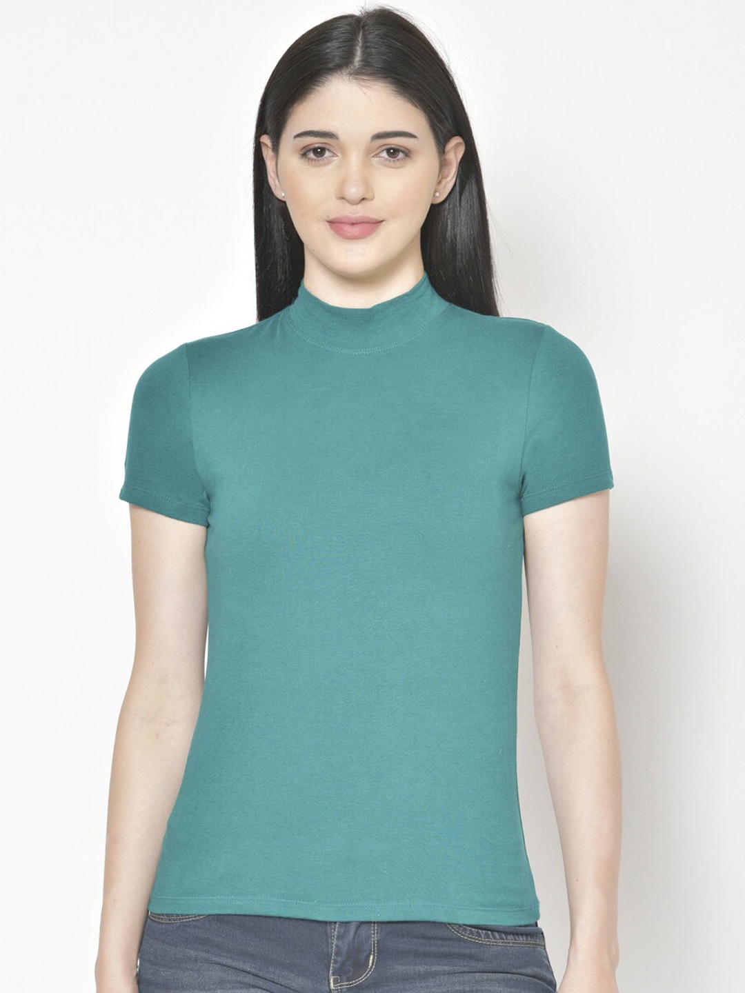 

Cation Women Green Solid Top