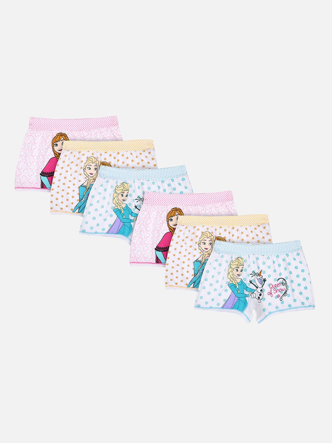 

Bodycare Kids Pack Of 6 Kids Frozen Printed Assorted Bloomer Briefs