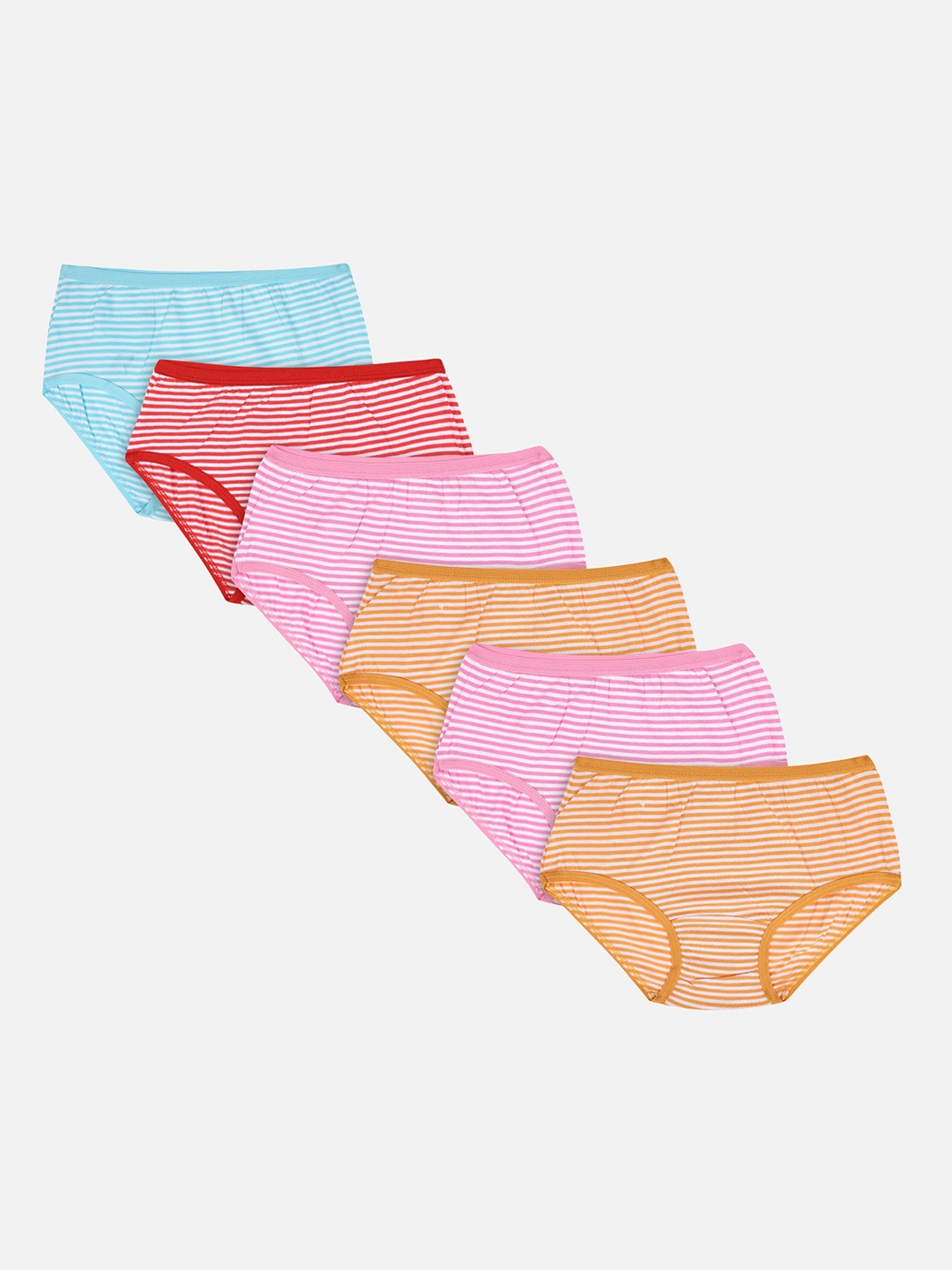 

Bodycare Kids Girls Pack Of 6 Assorted Basic Briefs KIA3022-PK007