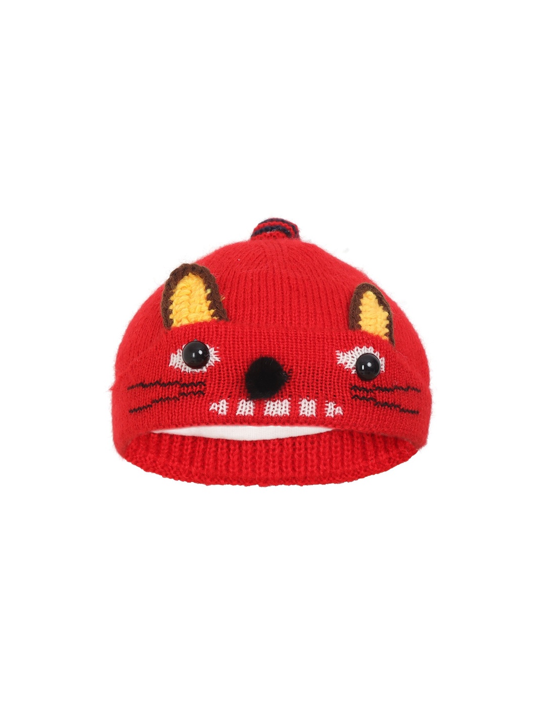 

FabSeasons Boys Red Printed Beanie