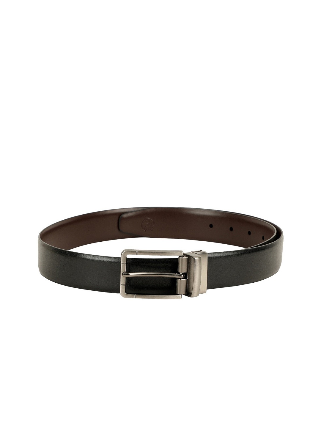 

ZEVORA Men Black & Brown Solid Belt