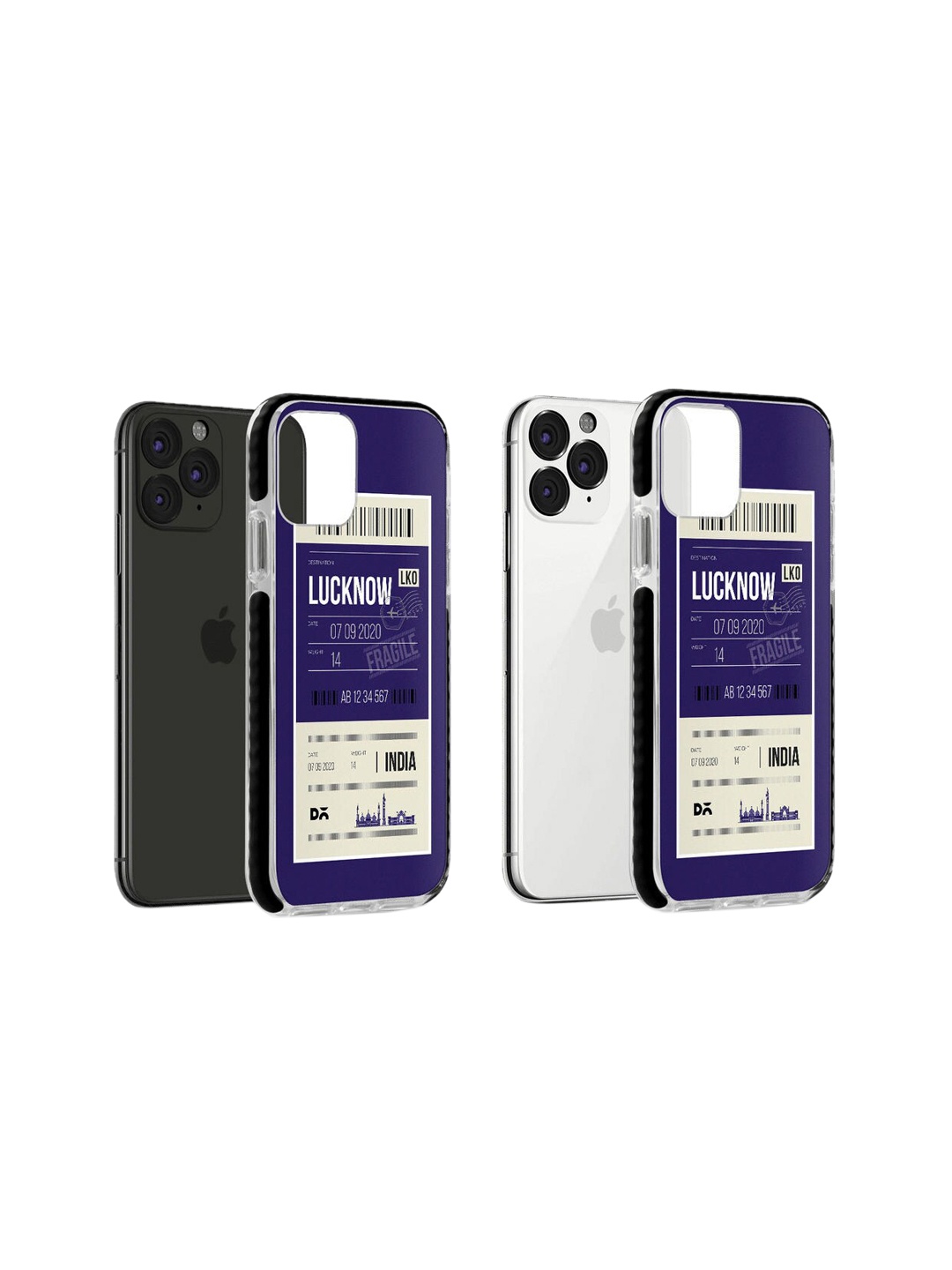 

DailyObjects Blue & White Lucknow City Tag Stride iPhone 11 Pro Back Case
