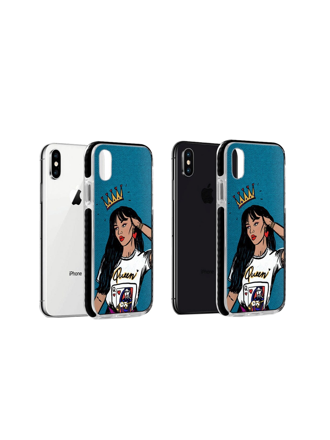 DailyObjects Blue & White Queen Babe Stride Multi-Layer Protection iPhone Xs Max Mobile Back Cover
