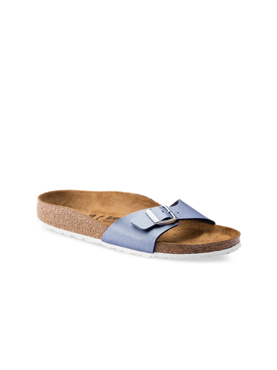 

Birkenstock Women Blue Solid Madrid Narrow Width Flats