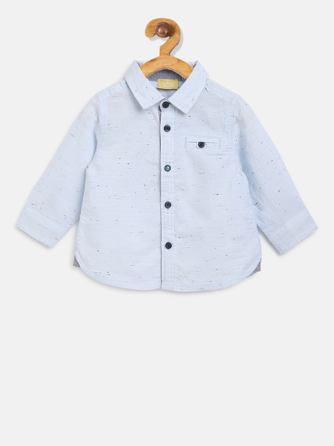

Chicco Boys Blue Regular Fit Solid Casual Shirt