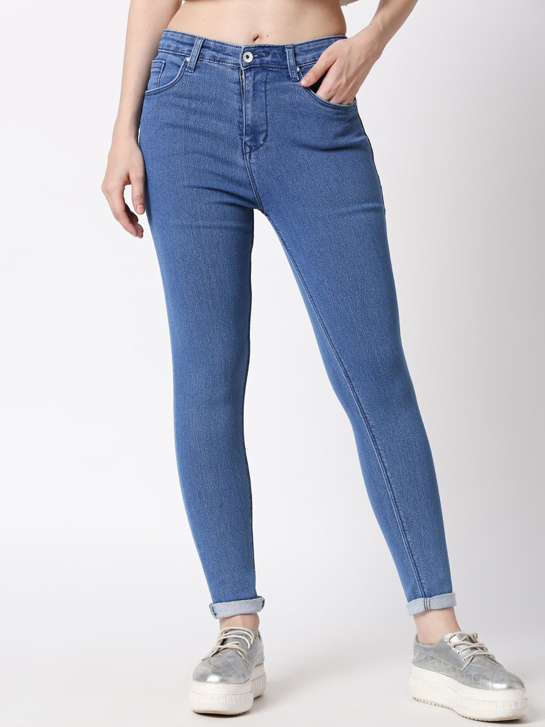 

High Star Women Blue Slim Fit Stretchable Jeans