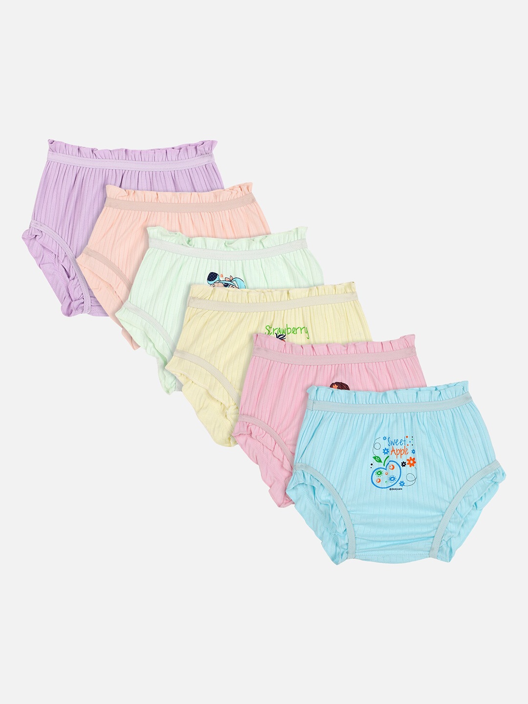 

Bodycare Kids Infant Girls Pack Of 6 Assorted Basic Briefs KIA2700