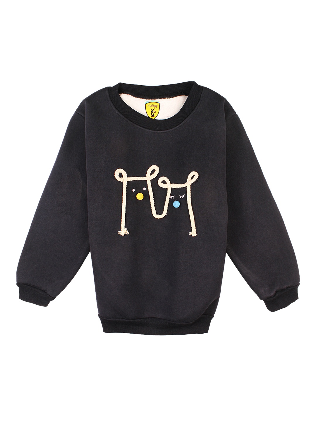 

Lil Lollipop Unisex Kids Navy Blue Printed Sweatshirt
