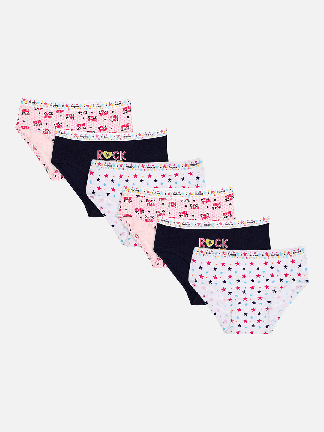 

Bodycare Kids Girls Pack Of 6 Assorted Basic Briefs KIA7220-PK002