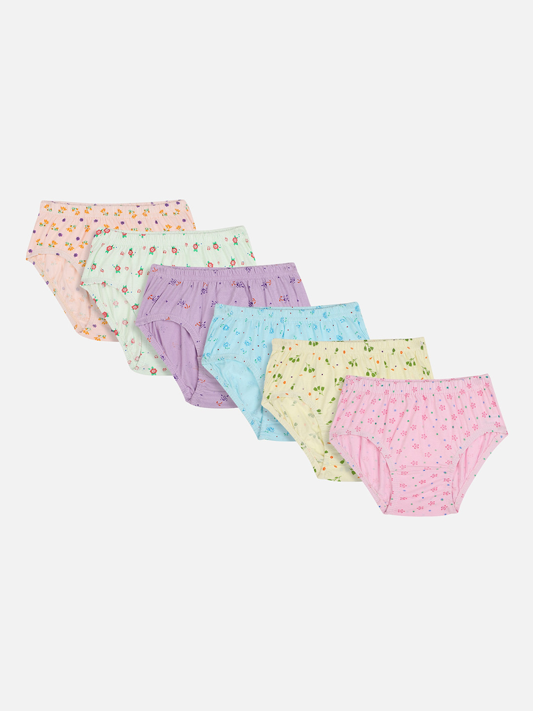 

Bodycare Kids Girls Pack Of 6 Assorted Basic Briefs KIA6601-PK004