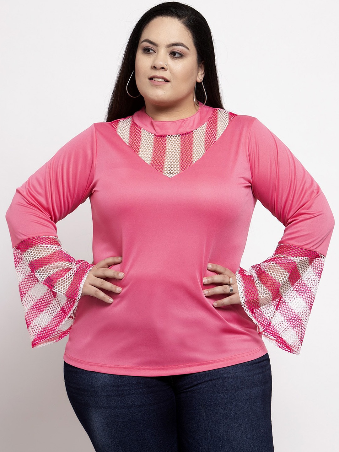

Flambeur Women Pink Solid Top