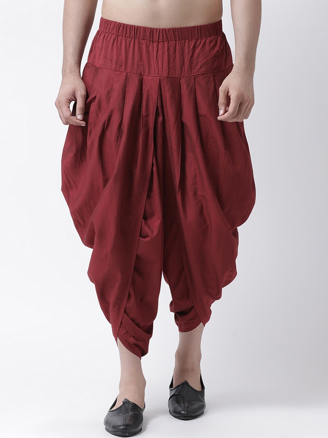 

KISAH Men Maroon Solid Dhoti