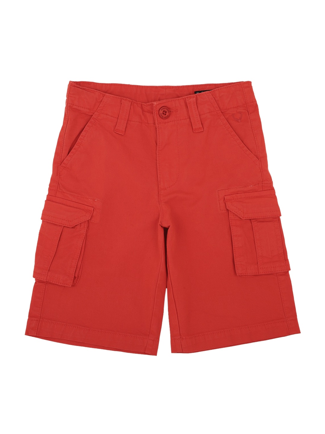 

Allen Solly Junior Boys Red Solid Regular Fit Cargo Shorts
