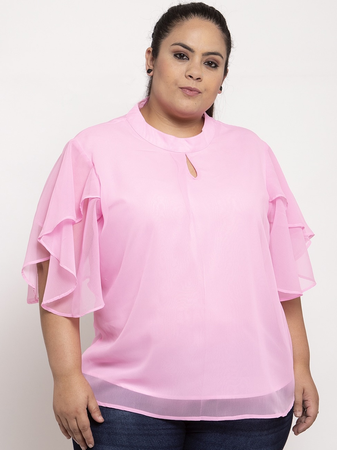 

Flambeur Women Pink Solid Top