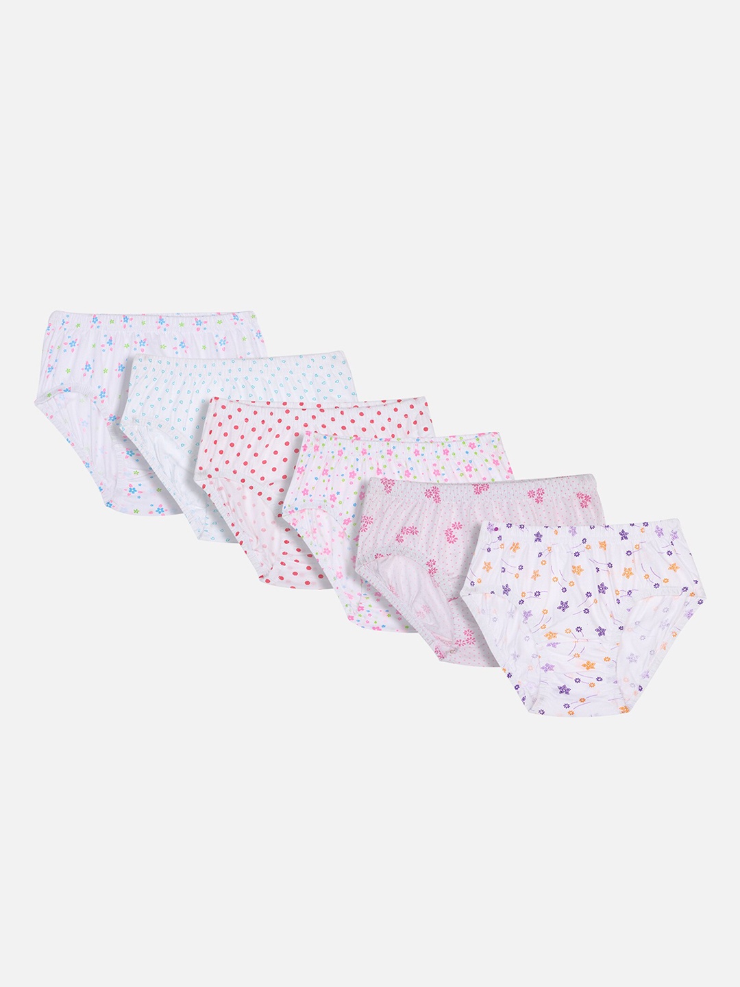 

Bodycare Kids Girls Pack Of 6 Assorted Basic Briefs KIA6501-PK001