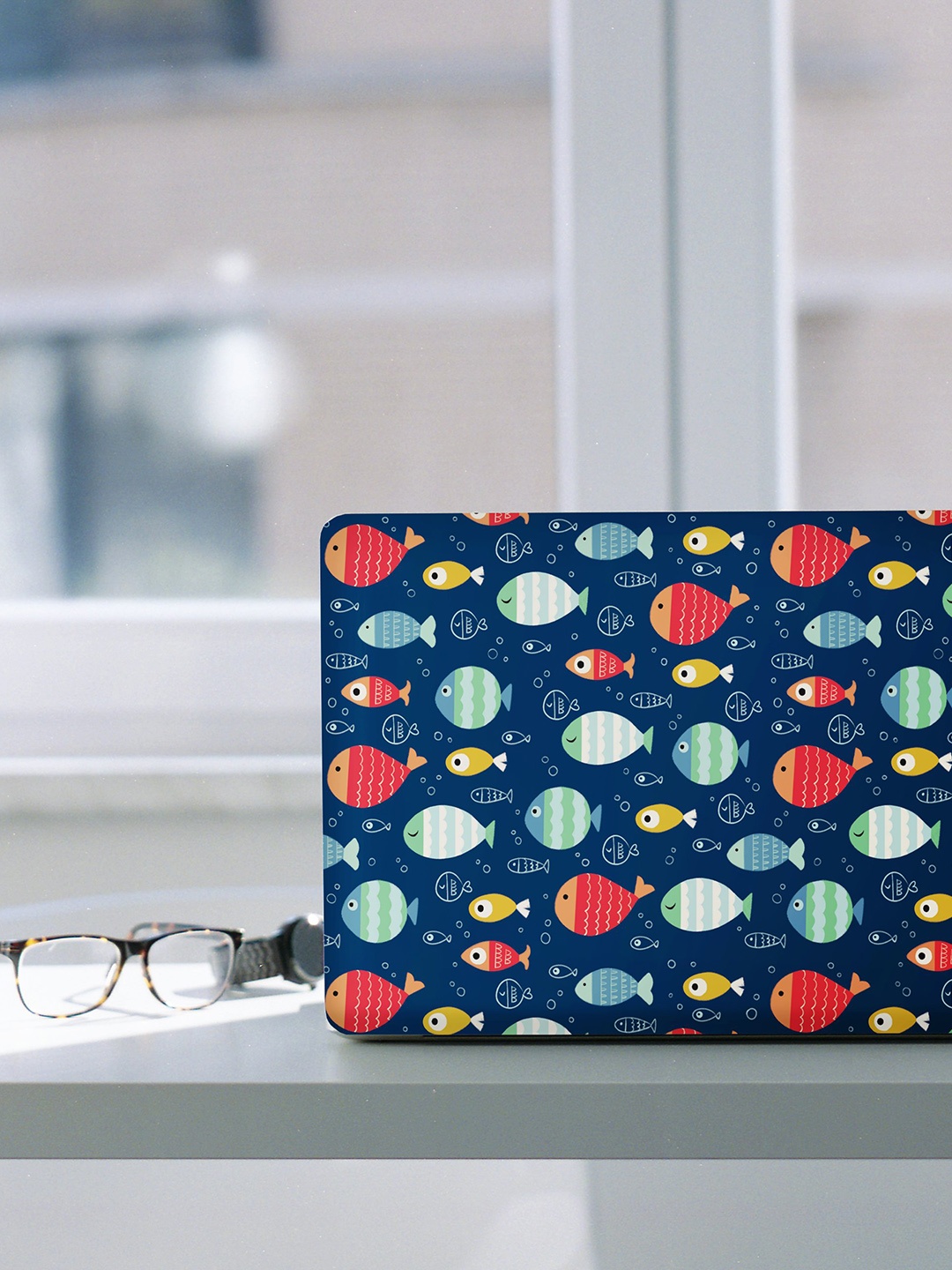 

happywagon Unisex Blue Printed Laptop Sleeve