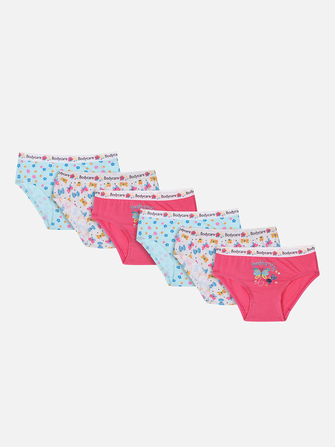 

Bodycare Kids Girls Pack Of 6 Assorted Basic Briefs KIA7221-PK001