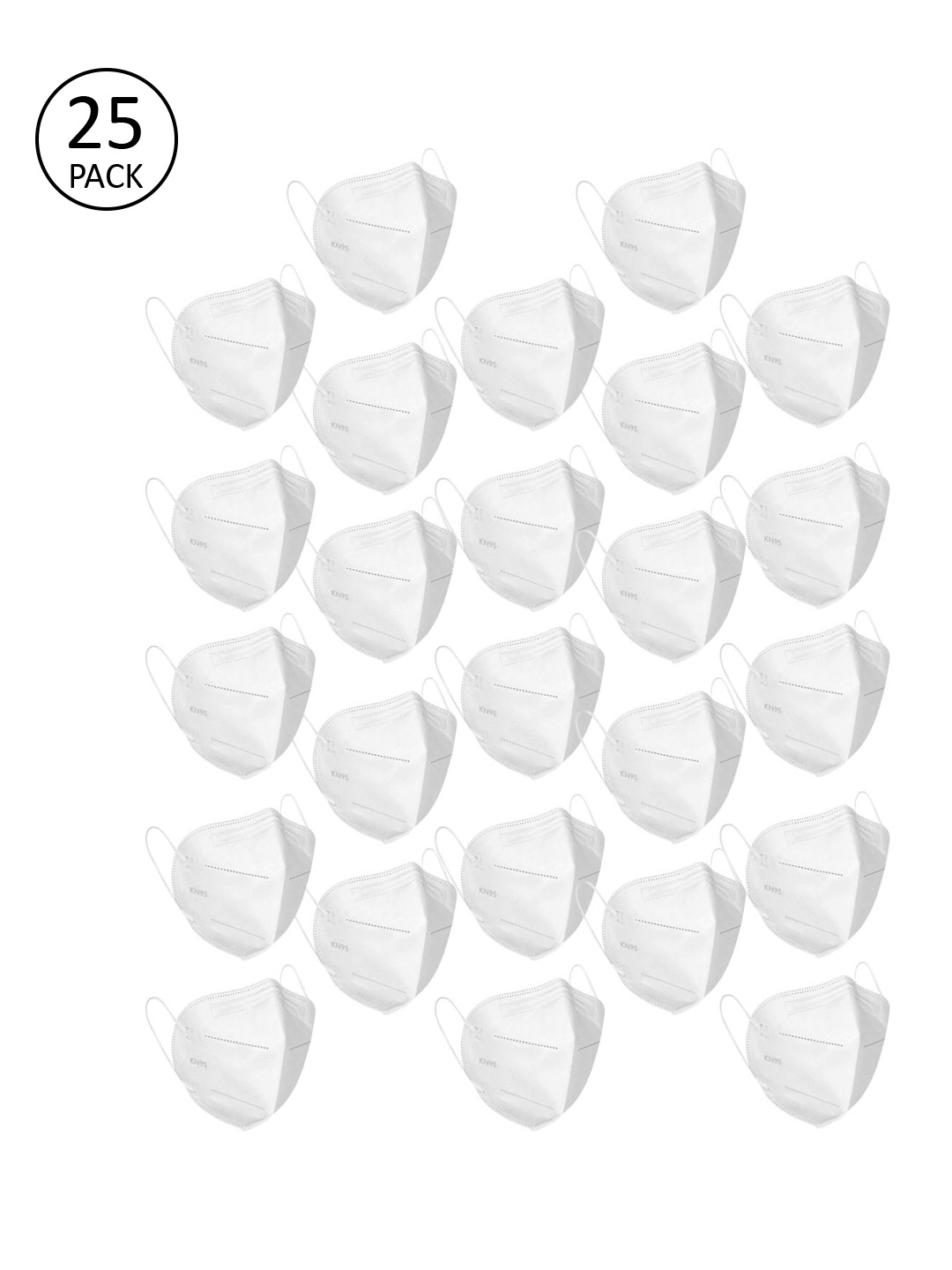 

OOMPH Unisex Pack Of 25 White 5-Ply N95 Protective Masks