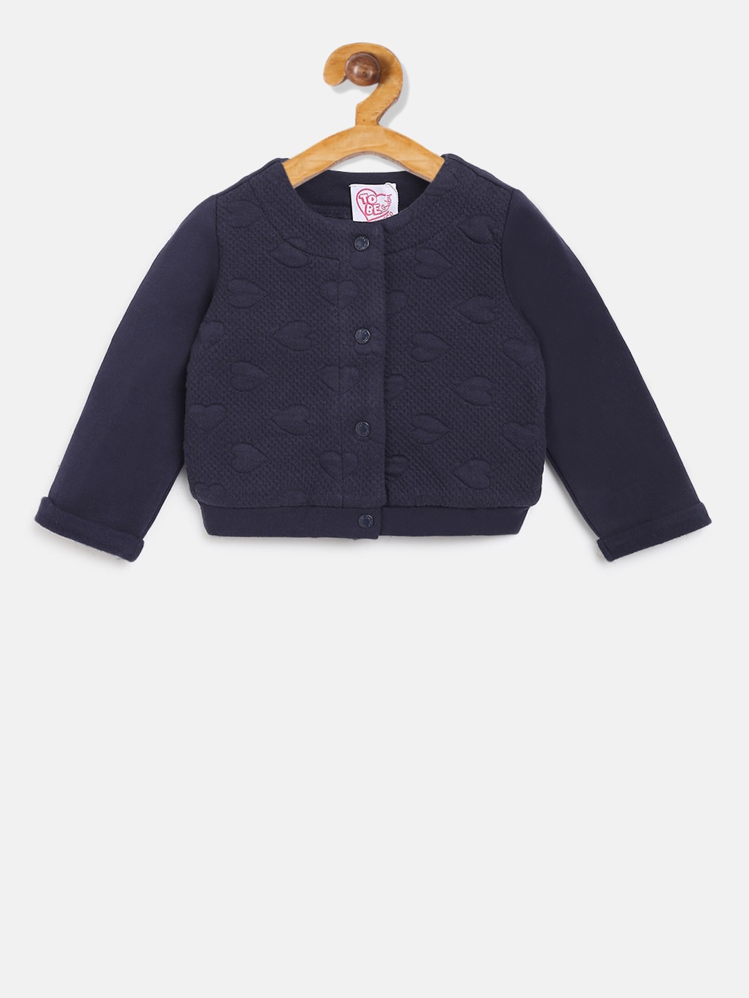 

Chicco Girls Navy Blue Solid Cardigan Sweater