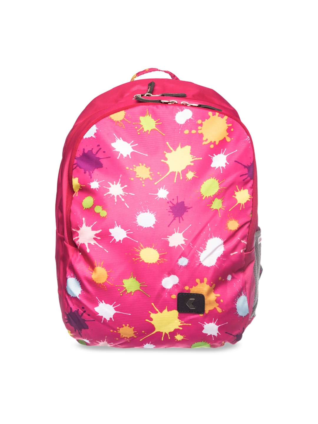 

Khadims Girls Pink & Yellow Colourblocked Backpack