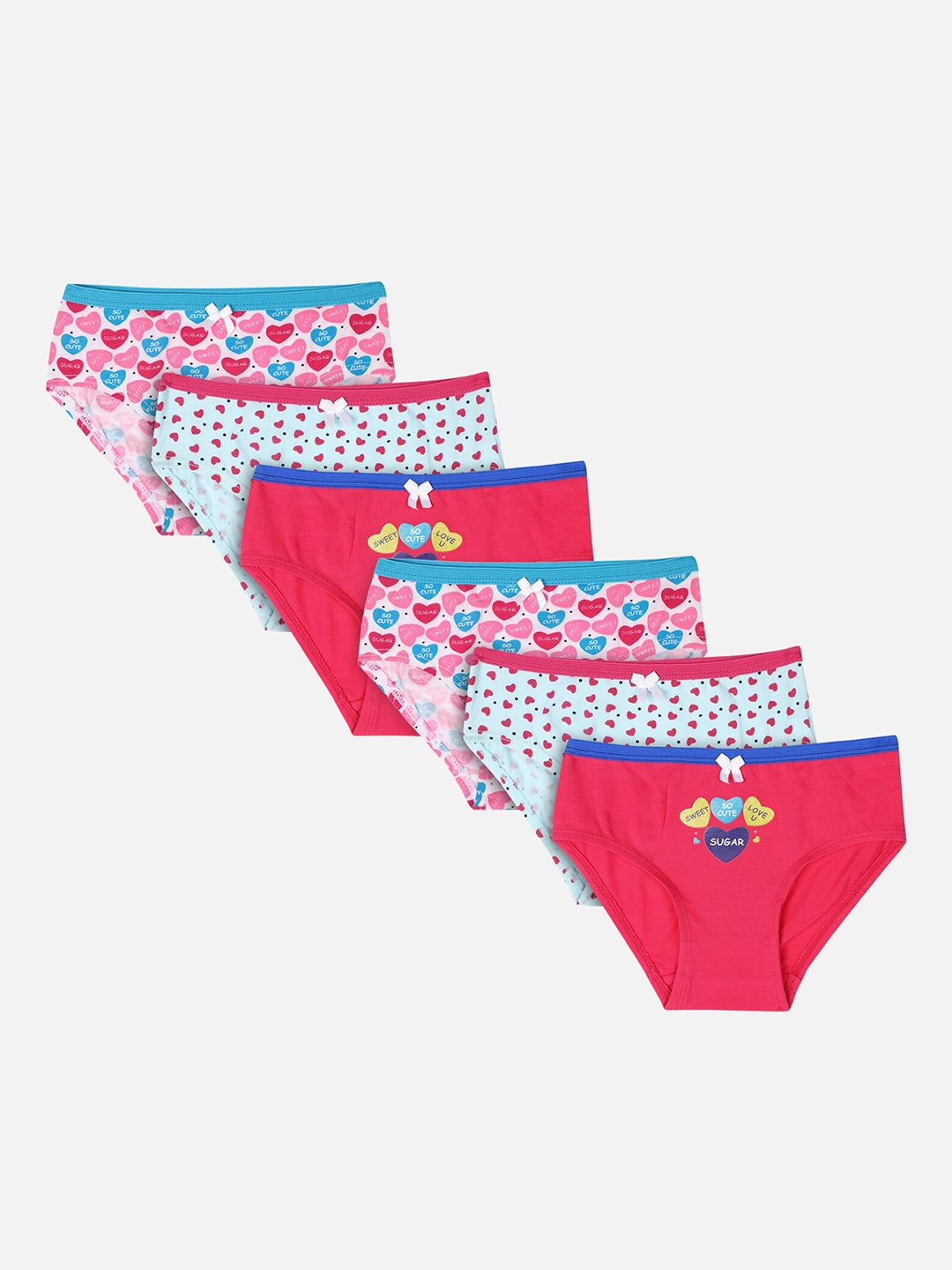 

Bodycare Kids Girls Pack Of 6 Assorted Basic Briefs KIA7230