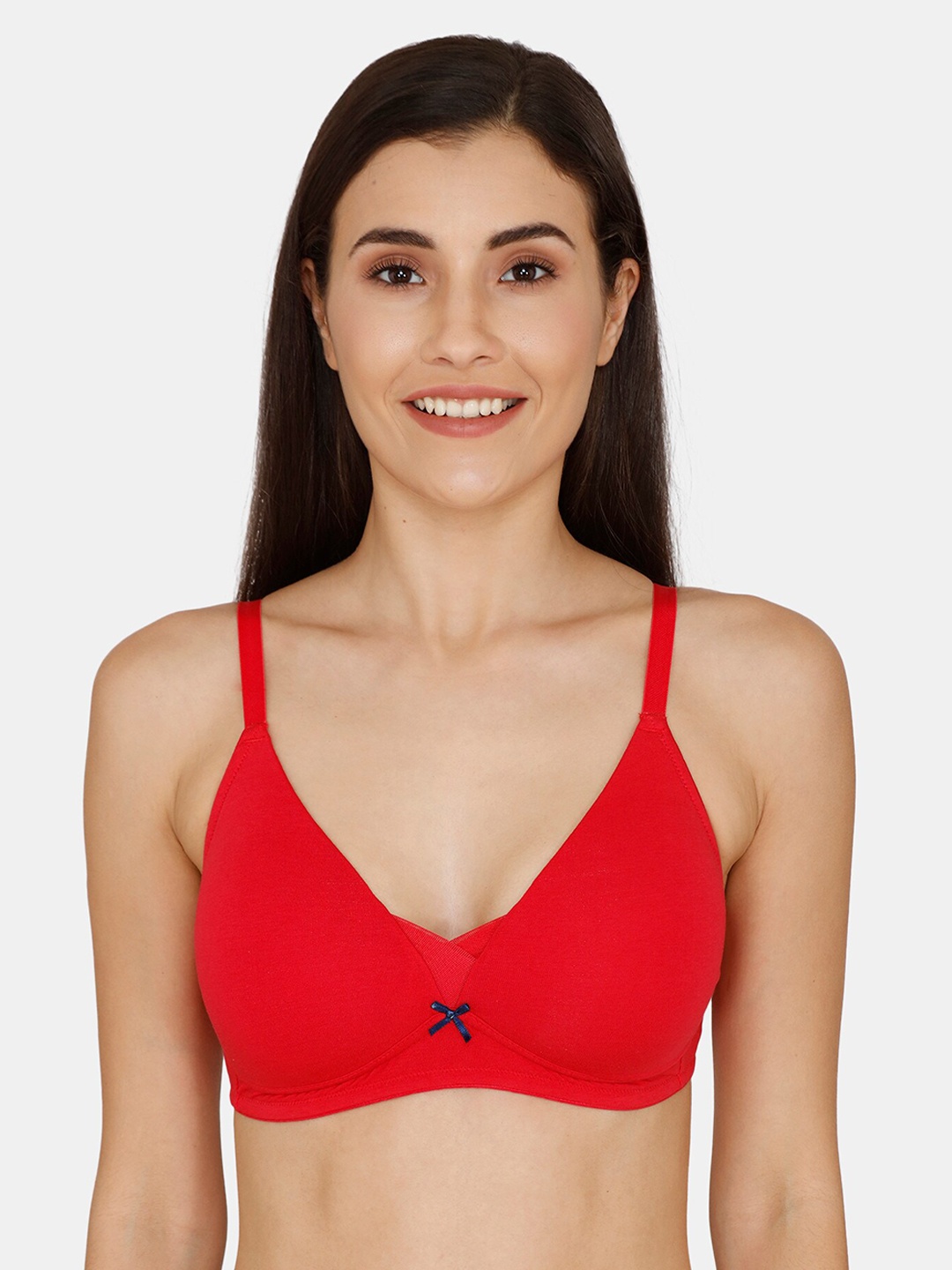 

Zivame Red Solid Non-Wired Lightly Padded T-shirt Bra ZI104PFASH00RED