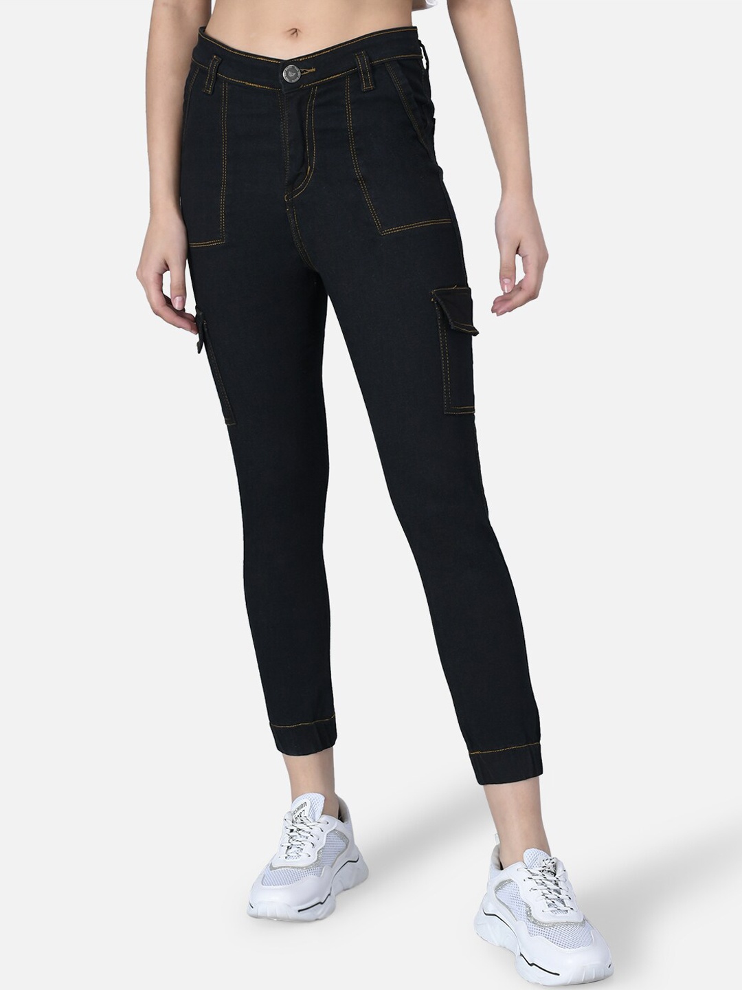 

The Dry State Women Black Jogger Jeans