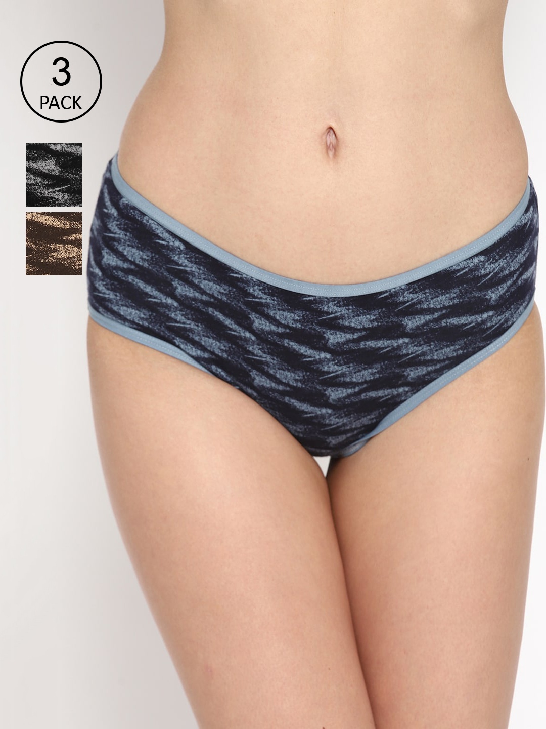 

Skidlers Women Pack of 3 Assorted Hipster Briefs