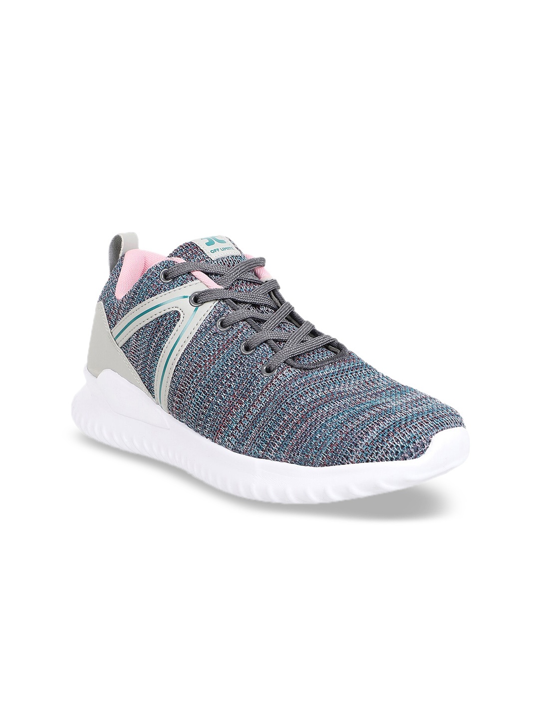 

OFF LIMITS Women Blue Mesh Mid-Top Running Shoes