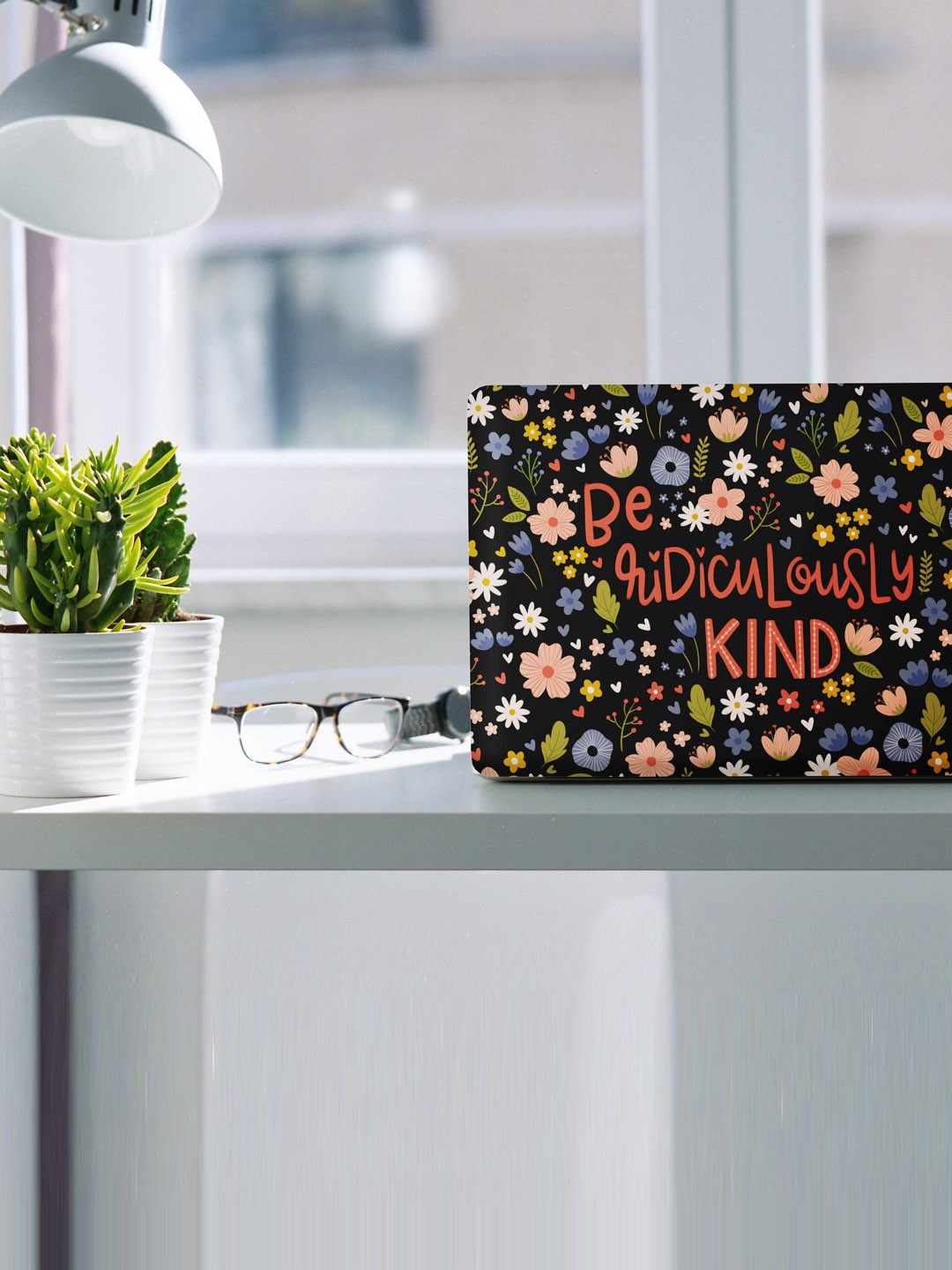 

happywagon Black Be Ridiculously Kind Printed Laptop Skin