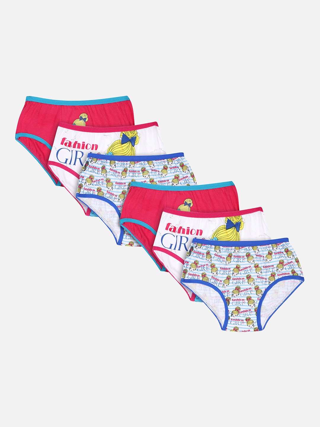 

Bodycare Kids Girls Pack Of 6 Assorted Basic Briefs KIA8408-PK006