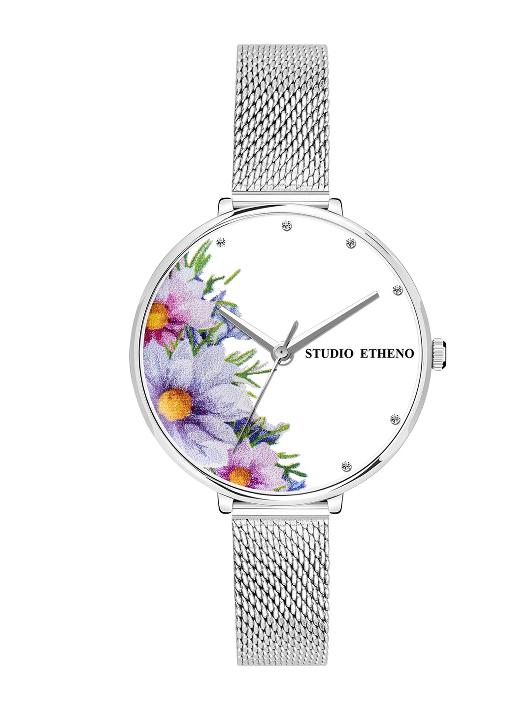 

STUDIO ETHENO Women White & Silver-Toned Analogue Watch
