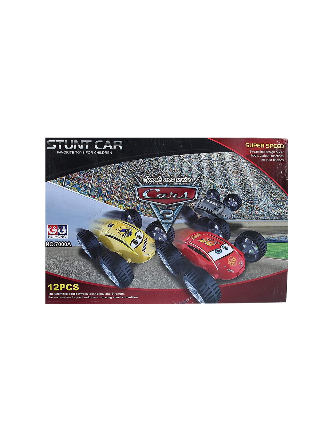 

Wembley Toys Unisex Kids Set of 6 Red & Yellow Push & Go Toy Cars