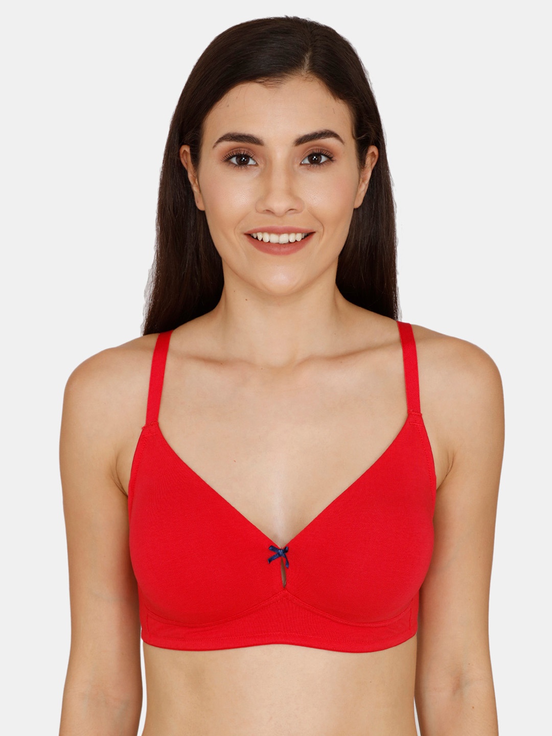 

Zivame Red T-shirt Bra - Half Coverage