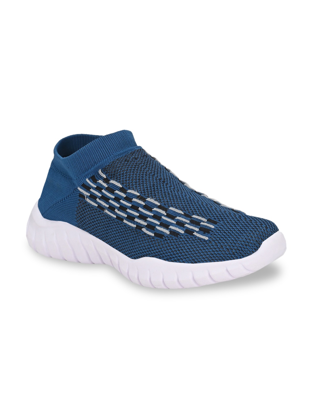 

MENGLER Men Blue Mesh Walking Shoes