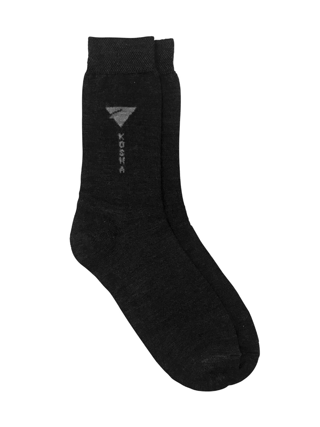 

Men Black Solid Above Ankle Warm Merino Wool Socks