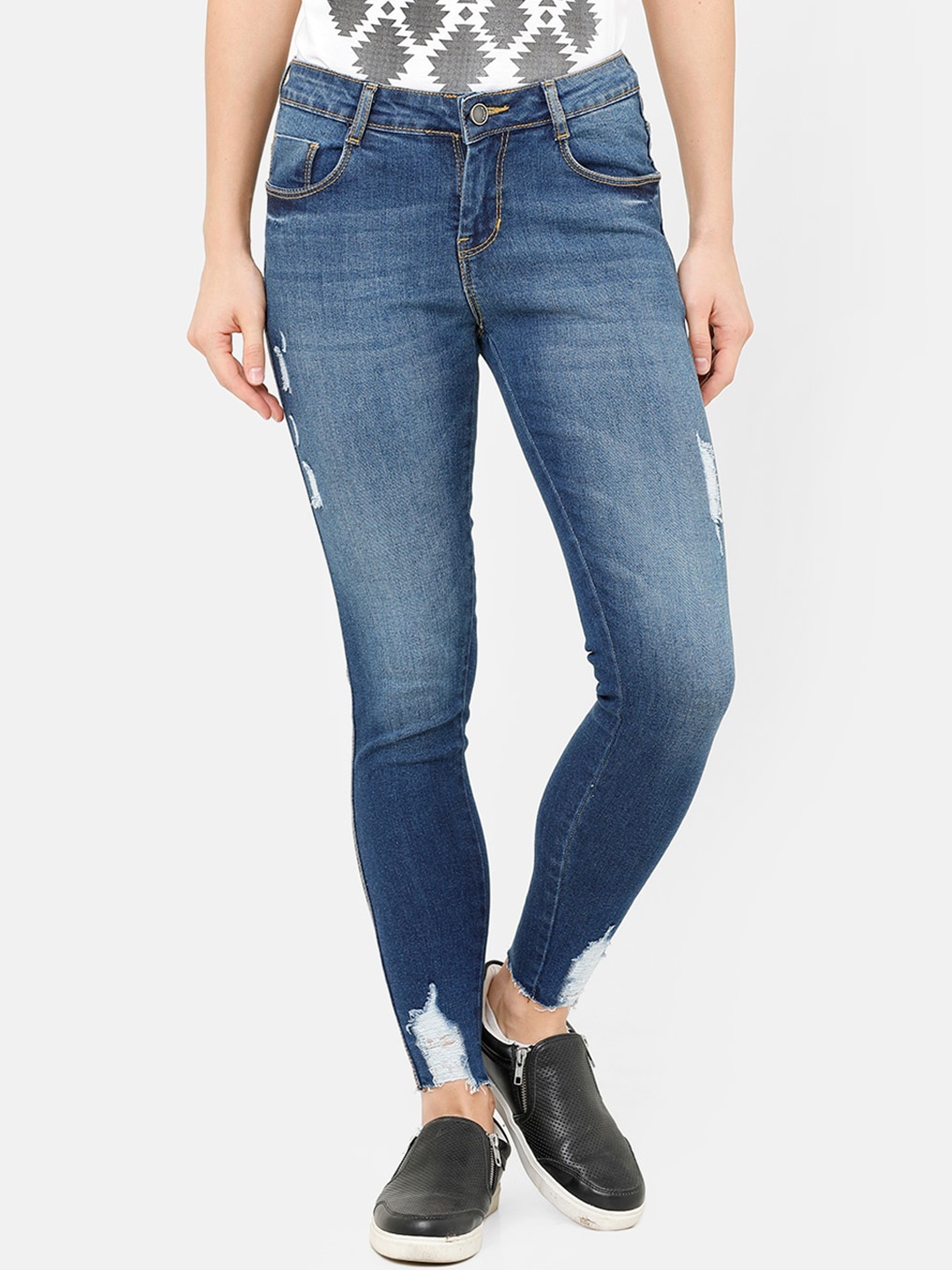 

ZHEIA Women Blue Skinny Fit Jeans