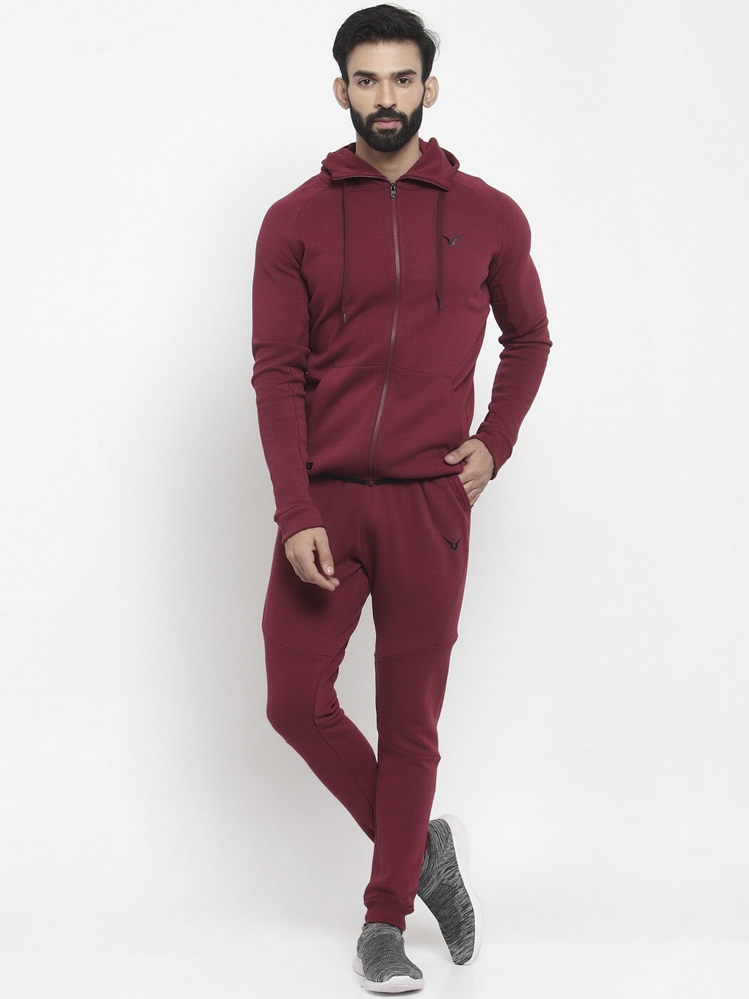 

Invincible Men Tech Fleece Tracksuit, Burgundy