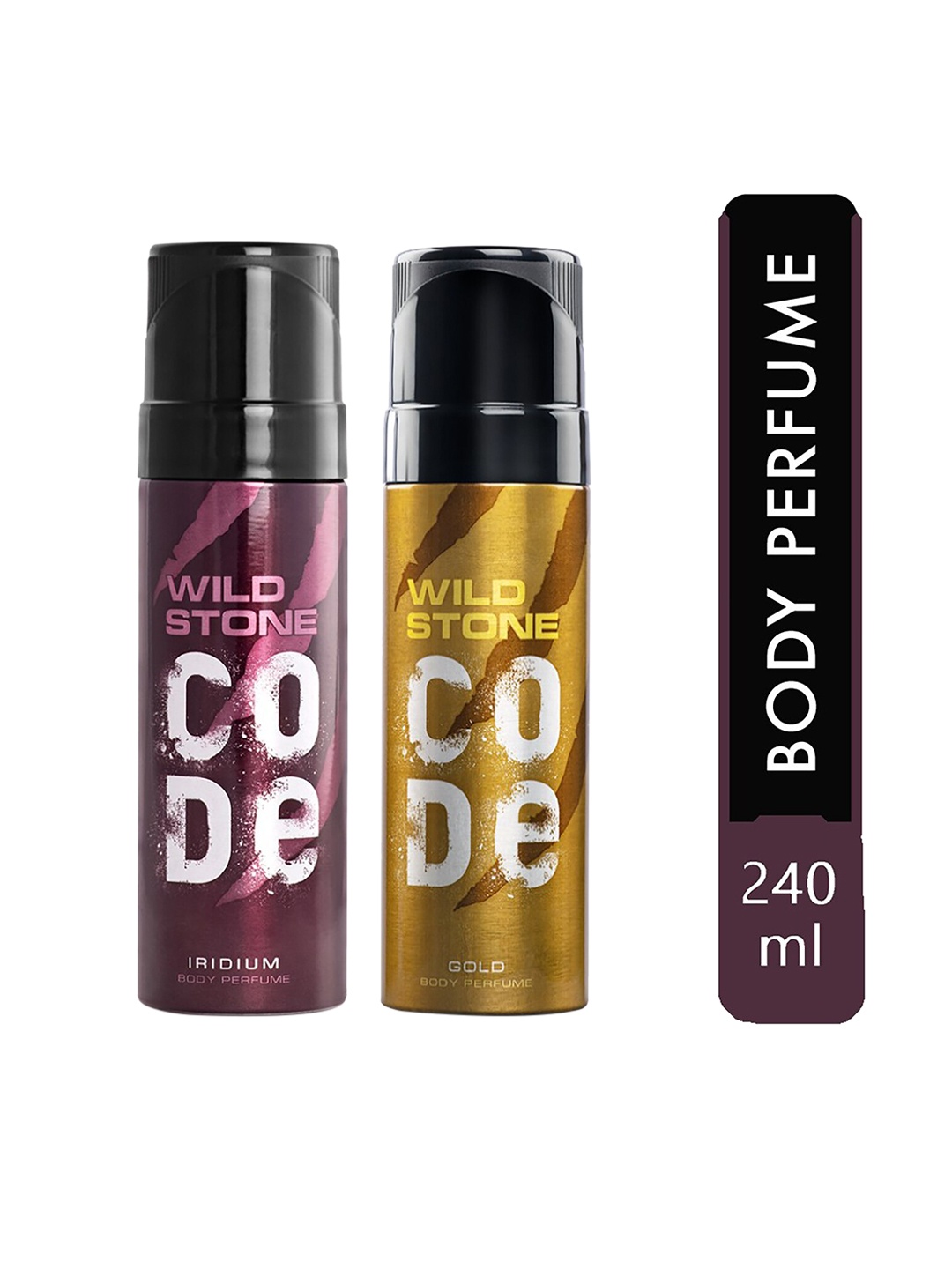 

Wild Stone Men Set Of 2 Code Steel Body Perfume Spray, Multi