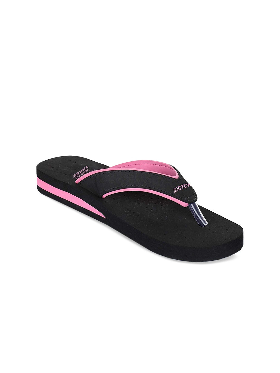 

TRASE Women Pink & Black Colourblocked Heels