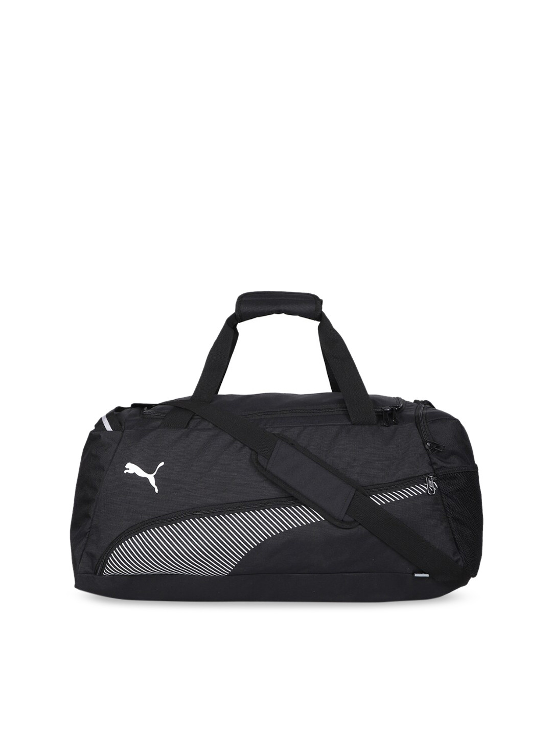

Puma Unisex Black Printed Fundamentals Duffel Bag