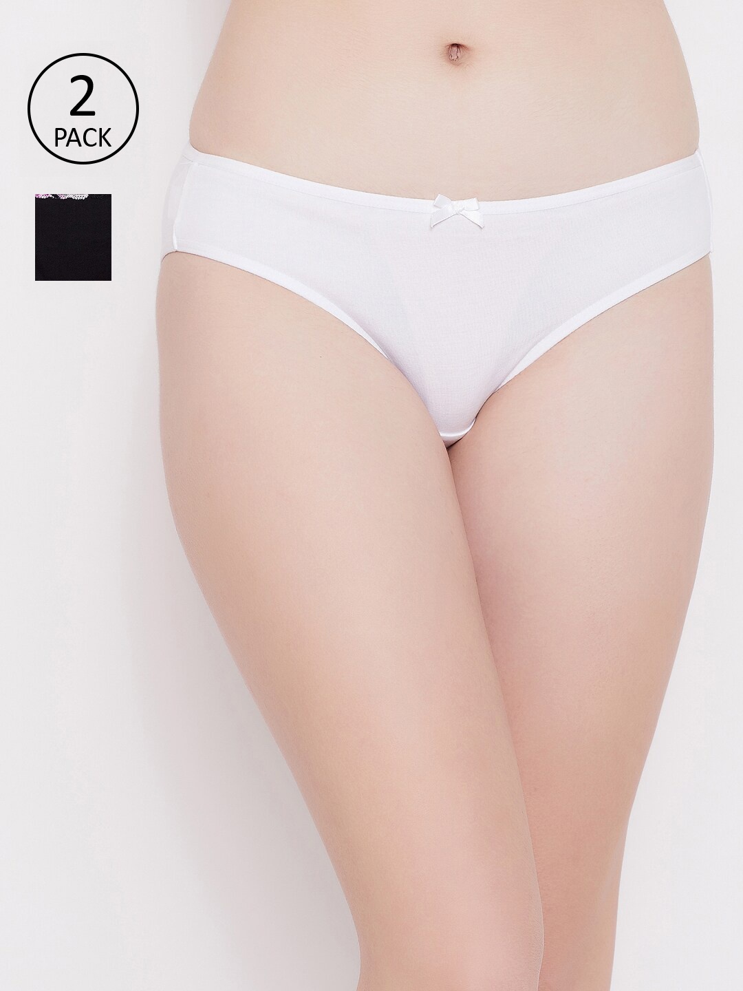 

Clovia Women Pack of 2 Assorted Bikini Briefs COMPNC813M