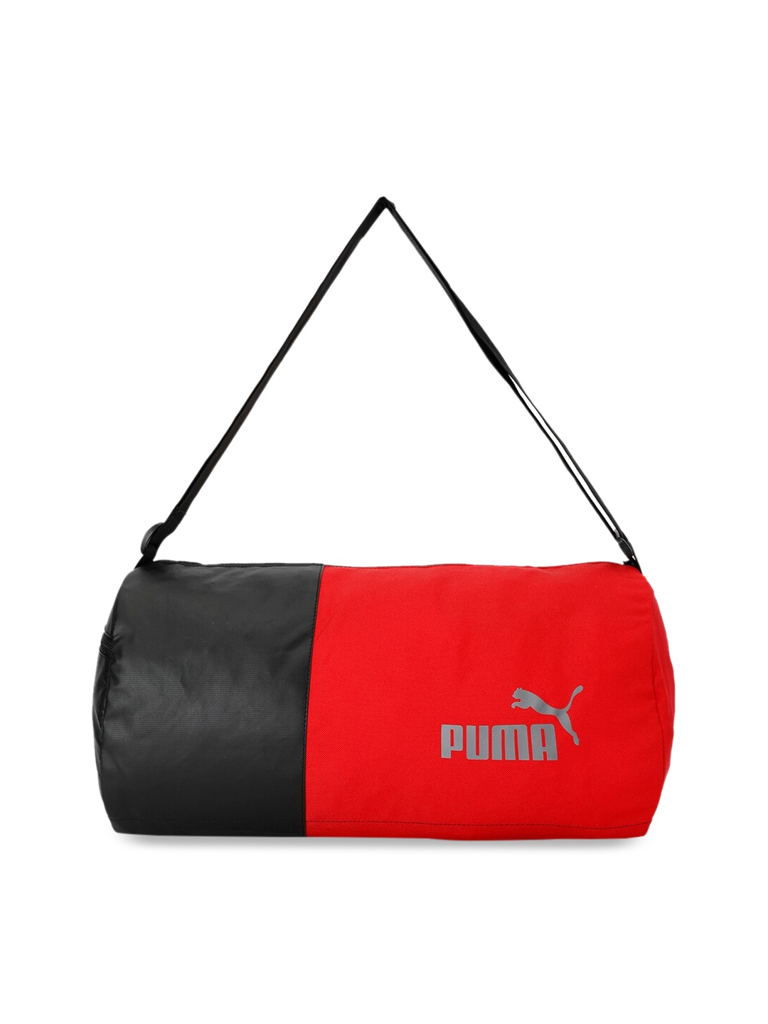 

Puma Unisex Black & Red Colourblocked Duffle Bag